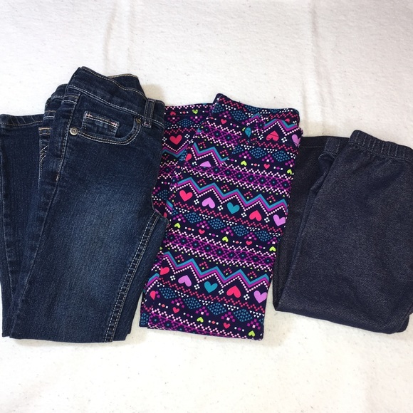 Other - *Donated* Bundle Girls Sz 5 Bottoms 3 pair Jeans